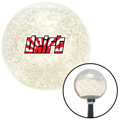 Drift of the Rising Sun Clear Metal Flake Shift Knob w/ M16x1.5 Insert Shifter
