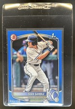 2025 Bowman Draft Sean Gamble Blue Border 1st Prospect #/150 Royals