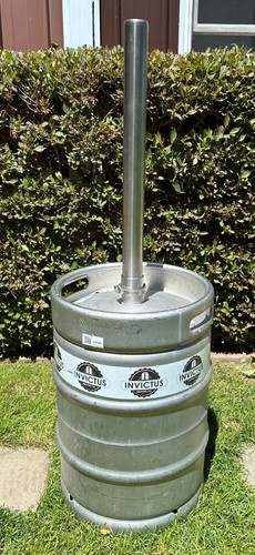 1/2 BARREL STAINLESS STEEL BEER KEG -15.5 GALLON WITH 2" COLUMN MOONSHINE