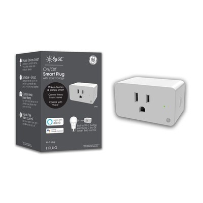 C by GE Smart Plug with Smart Bridge, White, 1-Pack, On/Off Smart Plugs that
