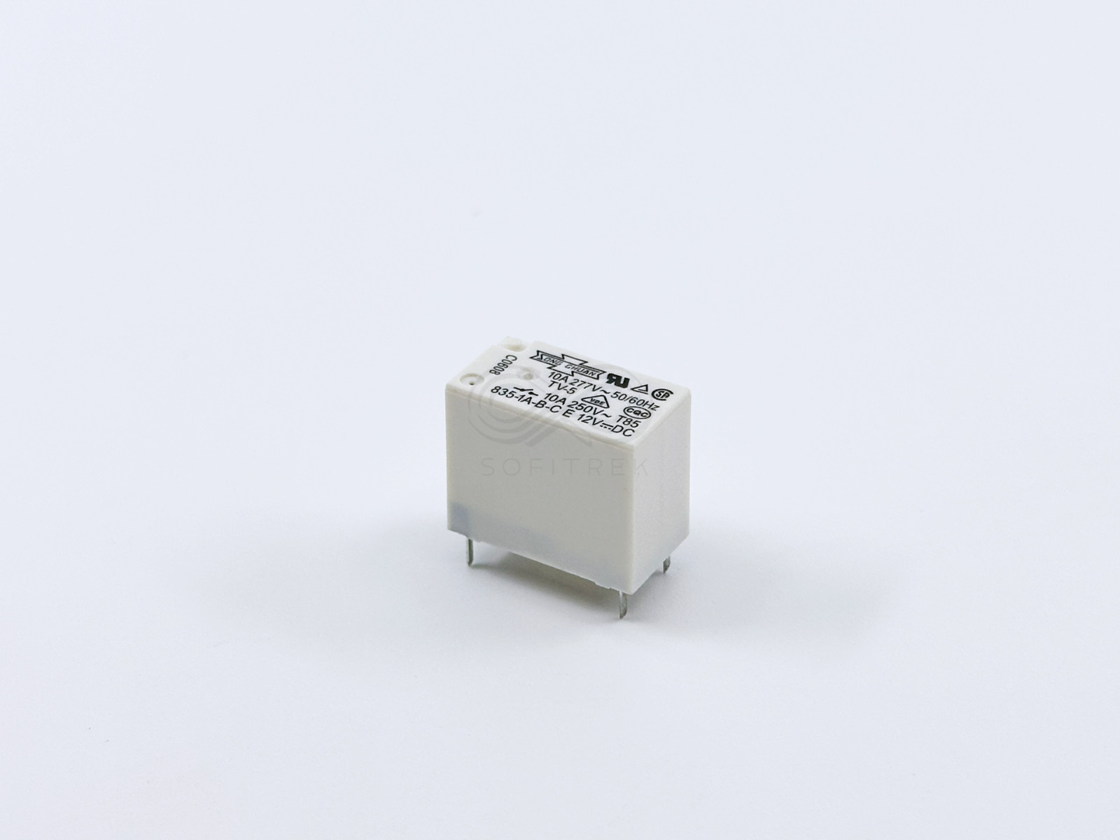 835-1A-B-CE-12VDC Song Chuan PCB Relay 12V Coil SPST 10A 250VAC TV-5 835-1A 4Pin
