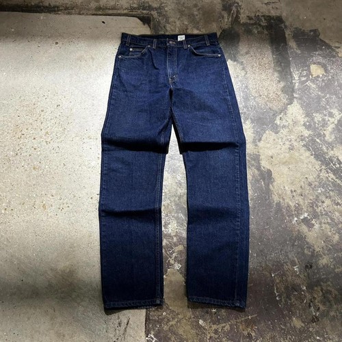 Vintage Levi’s 505 orange tab regular fit straight leg dark jeans