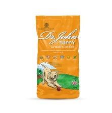 Dr John Dry Puppy Food 10kg with Omega 3s Chicken Recipe Complete Nutrition for 2.81 per kilo