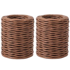2 Rolls 328 Ft Brown Floral Wire, 2mm 14 Gauge, Rustic Paper Wrapped, DIY