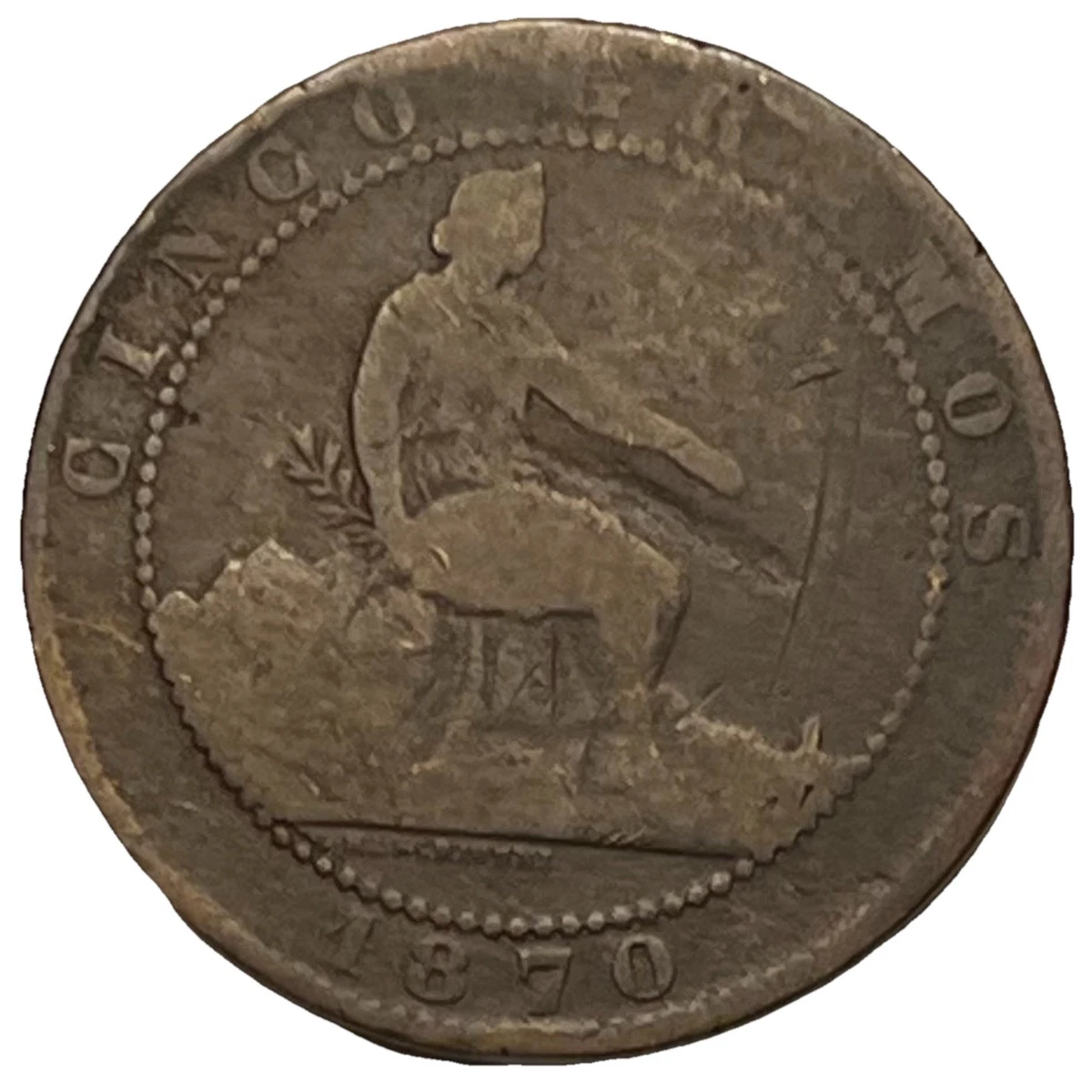 Copper 1870 Year Spanish Coins for sale | eBay