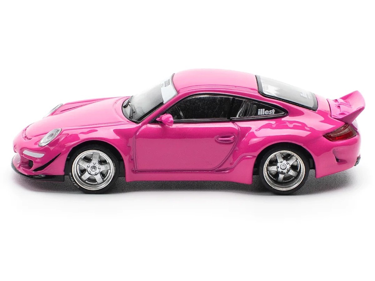 Pop Race 1:64 Porsche 911 Carrera RWB 997 Pink Diecast Model Car