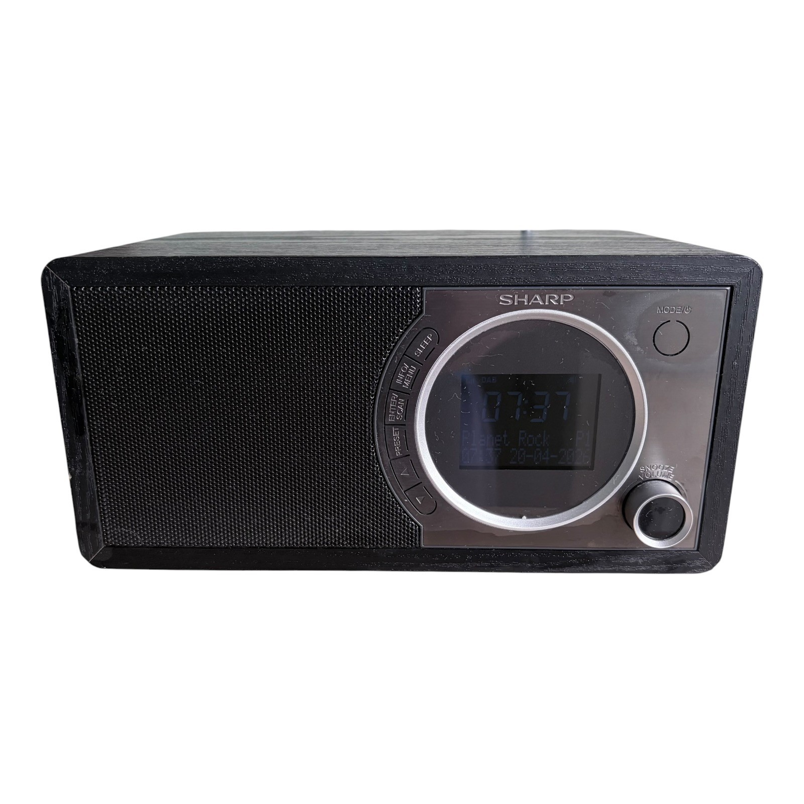 Sharp DR-450(BK) Digital Radio, FM/DAB/DAB+ Bluetooth  Tested Working w/ Manual