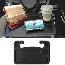 Steering Wheel Desk, Steering Wheel Tray, Road Trip Must Haves Gadgets-Black