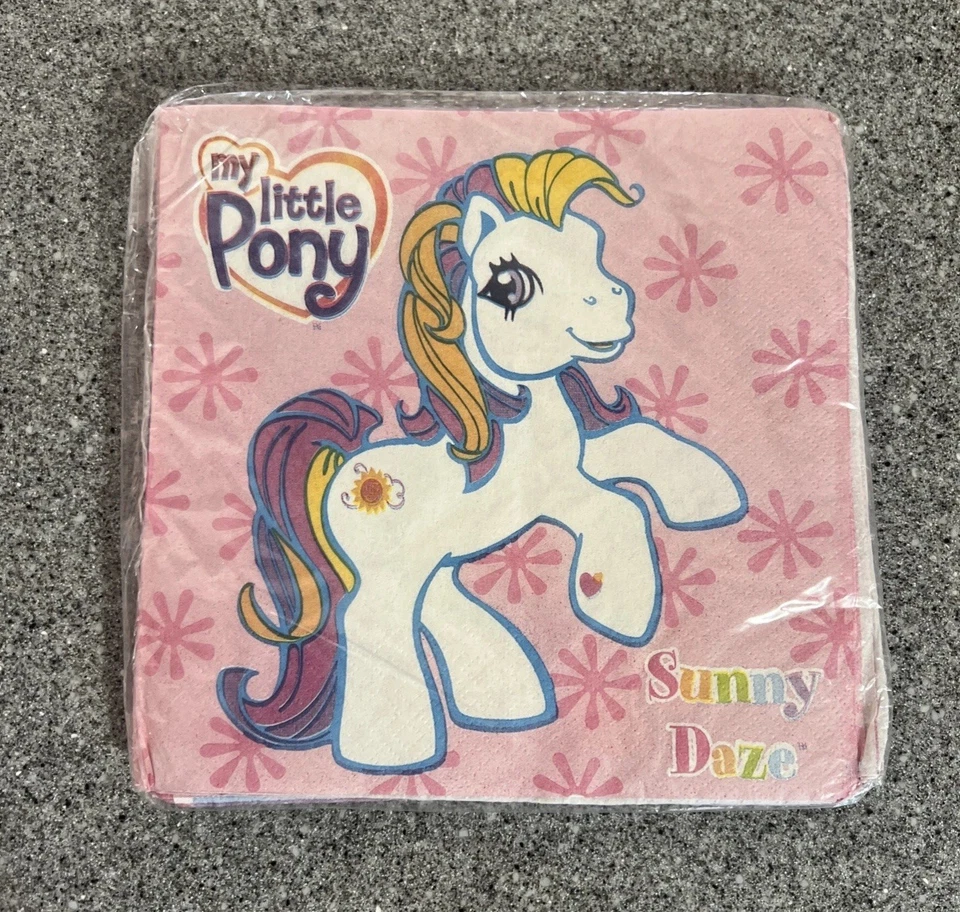 My Little Pony 2003 Fiesta - Bolsas de botín, servilletas, cubierta de mesa pancarta nueva en paquete Foto 4 de 4