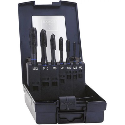 Exact 42305 Maschinengewindebohrer-Set 7teilig metrisch M1, M4, M5, M6, M8, M10,