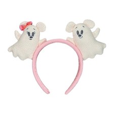 2025 Disney Parks Halloween Ghost Mickey And Minnie Mouse Ear Headband NEW