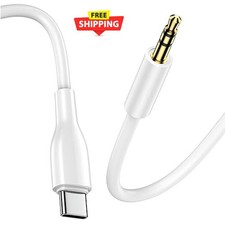 Aux to USB Type C Cable 3.5mm Jack Cord Car Audio For New iPhone and Android UK