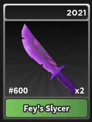 Fey's Slycer #600 2021 Survive the Killer | STK Knife Green | Rare