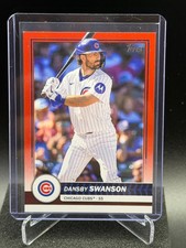 Dansby Swanson 2026 Topps Flagship Red Foil #1/5 (Super Box Exclusive) - Cubs