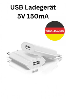 USB Ladegerät Netzteil Netzstecker Ladeadapter 2 Pin EU Stecker 5V 5W - NEU