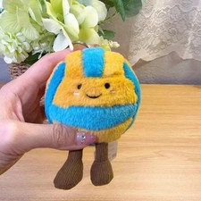 Jellycat Amuseables Volleyball Plush Keychain Bag Charm Soft Toy Gift NWT