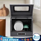 Countertop Dishwasher 3Washing Programs Portable Dishwasher Stainless Steel Rack