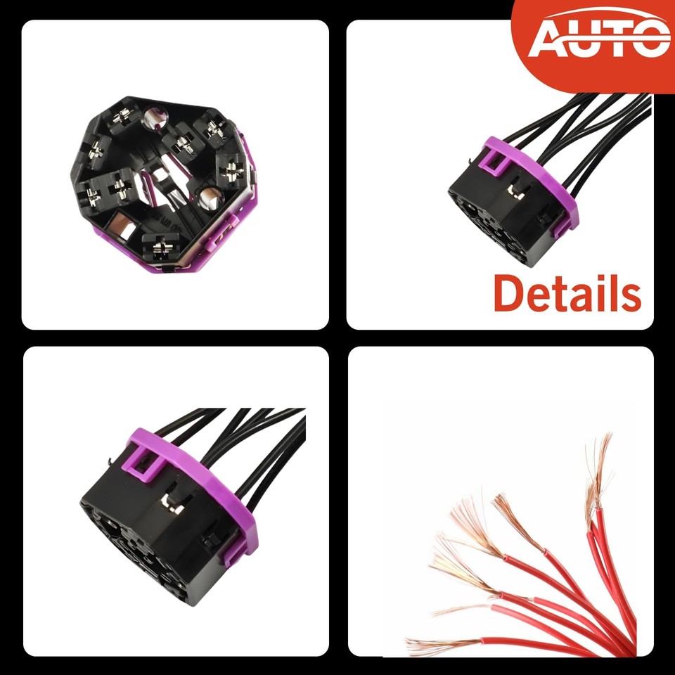 Socket Switch Wire Connection Ignition Starter Switch Wiring Harnesses Plug Kit 8-Way Multi-Purpose ...
