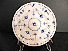 Furnivals Denmark Blue Pie Plate – Half Ribbed Rim – Ironstone England – EUC