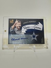 Chuck Norris 2022 Donruss Fans Of The Game Auto Dallas Cowboys