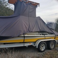 Heavy Duty 210D Waterproof Boat Cover For 16-18FT Boats GDES