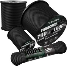 Paracord Rope 750 lb - 1000ft / 500ft / 200ft / 100ft 5/32" Parachute Cord 4MM