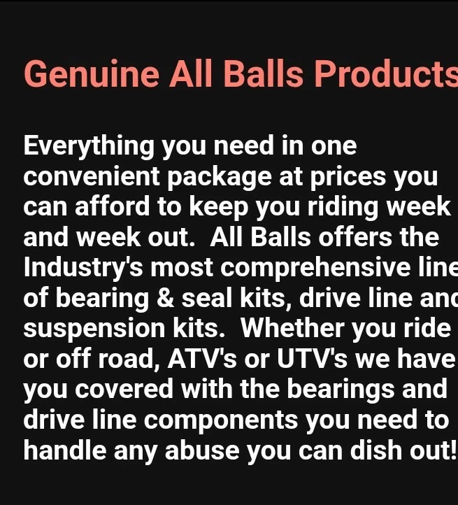 All Balls Racing 86-89 本田 TRX250R 摇臂联动密封套件 27-1207  — 第 4/4 张图片