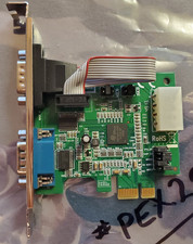 StarTech 2-port serial adapter PEX2S952 RS232 PCIe Used
