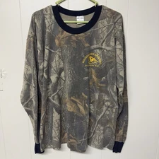 Vtg Tru Spec Camo Long Sleeve T Shirt Single Stitch USA Made Realtree Men XL EUC
