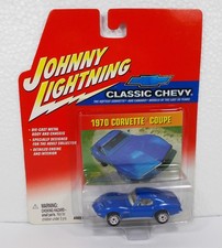 Johnny White Lightning Chase Classic Chevy Beautiful Blue 1970 Corvette Coupe Johnny White Lightning Chase Classic Chevy Beautiful Blue 1970 Corvette Coupe
