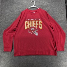 Kansas City Chiefs Sweatshirt Mens 2XL Red NFL Football Team Apparel Crewneck