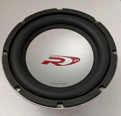 Alpine Type R 10'' SWR1040D Subwoofer 4 Ohms RMS 300 WATTS 1000 WATTS PEAK POWER 