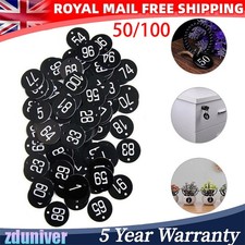 1-50/100 Engraved Number Discs Restaurant-Table Tags Gym Locker Pub Club Hotels