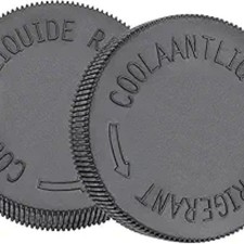 2Pcs Engine Radiator Coolant Water Tank Black Reservoir Cap Fit for EX35 FX37 EX