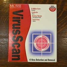 MCAFEE Virus Scan Anti-Virus Scan Software Windows 95 98 ME 2000 New