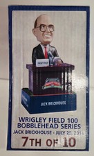 2014 Chicago Cubs SGA Jack Brockhouse 100th Anniversary Bobblehead 7/25/14