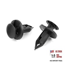 100 Pcs 8mm Plastic Fastener Rivets Retainer Bumper Clips for Honda for Acura
