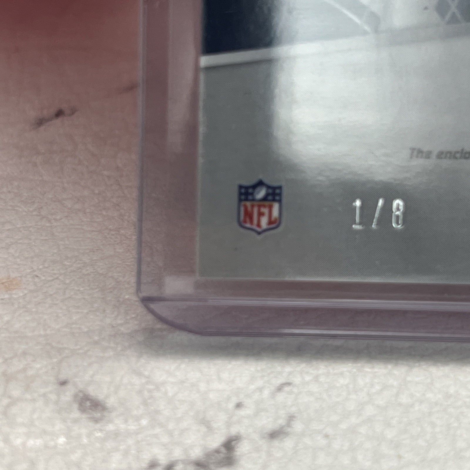 2022 Spectra James Cook Rising Rookie Dual NFL Shield Logoman Tag 1/8 view 6