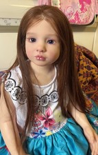 40Inch Painted Reborn Doll Kit Toddler Girl Hand-Rooted Hair DIY Unassembled Toy