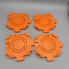VTech Go Go Smart Wheels Train Station Orange Center Track Connectors Lot Of 4