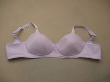 40C Vanity Fair Womens Purple Lightly Lined Wireless Back Closure Demi Bra 10H