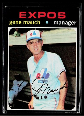 Gene Mauch 1971 Topps #59 Montreal Expos