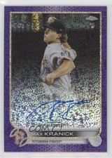 2022 Topps Chrome Rookie Purple Speckle Refractor 214/299 Max Kranick Auto 1fh4