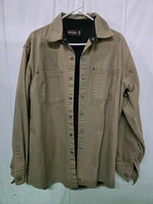 Jesse James Industrial Workwear Lined Shirt Jacket Mens  Size M