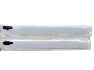 2x Hauptrotorblätter 315 mm Weiß Holz Bespannt RC Heli Zubehör Ersatzteile