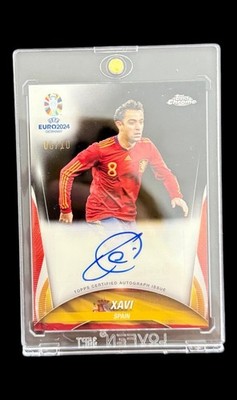 2023/24 Topps UEFA Chrome Euro Xavi /10 Auto Black