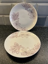 Denby Monsoon Chantilly - 2 x 22 cm Salad / Luncheon Plates