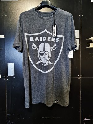 NFL RAIDERS Shirt, M, grau, TEAM APPAREL RE:COVERED, American Football Raiders  