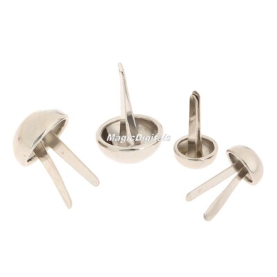 100X Silver Round Dome Head Nails Tacks Iron Material Furniture Pins Stud 2 Size