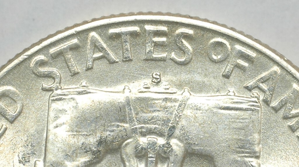 ベネゼエラ　カラカス2レア銀貨 1951-S/S Silver Franklin Half Dollar Beautiful mint luster FS-501